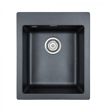 Кухонная мойка Paulmark Мойка KANTE 40, IT-GRANIT, PM104249-BLM, черный, 415х490 мм, Paulmark