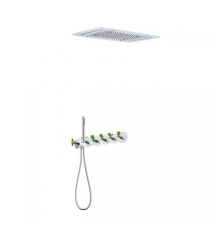 Душевая система встроенная с термостатом Timo Saona SX-2319/16SM белый матовый